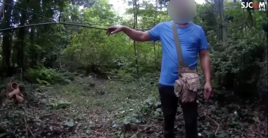 影/男子陽明山農場偷電纜　人贓俱獲求饒「把東西還你」