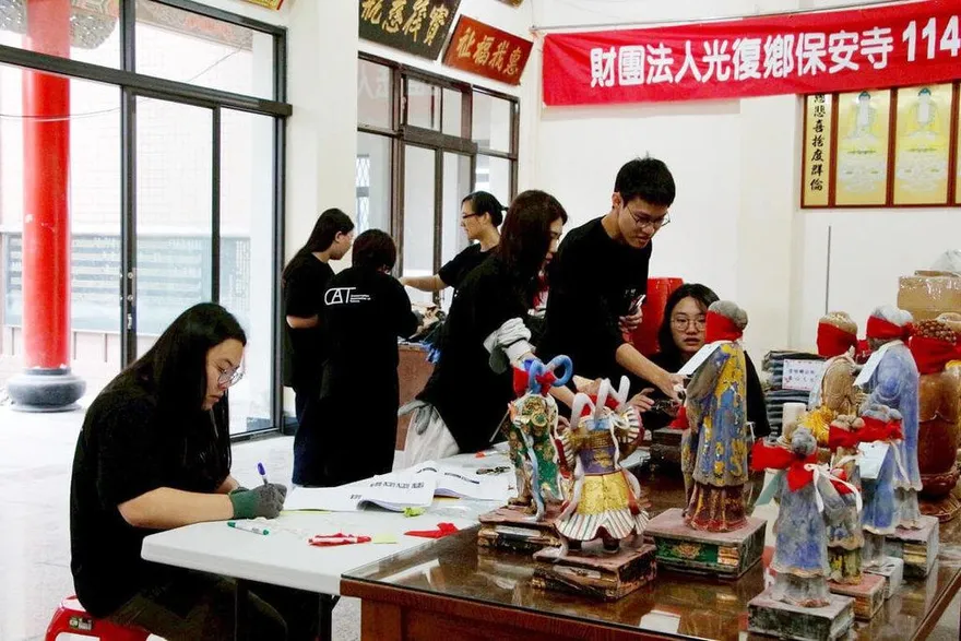 花蓮光復保安寺災後4校投入文物搶救　辦第一階段成果展