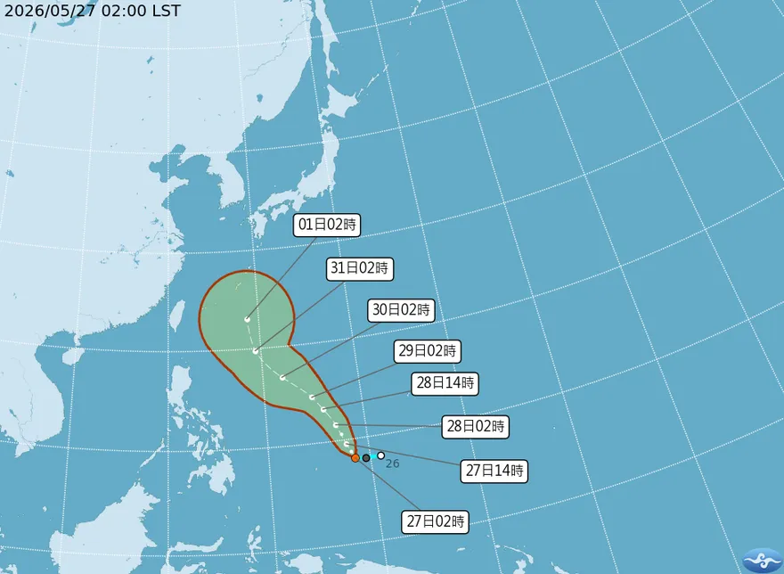週五梅雨季現雨勢！　「薔蜜」颱風估今生成擦邊台灣