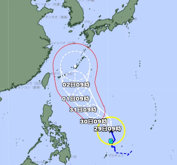 薔蜜颱風增強北上！沖繩地區首當其衝　外圍雨彈掃北台
