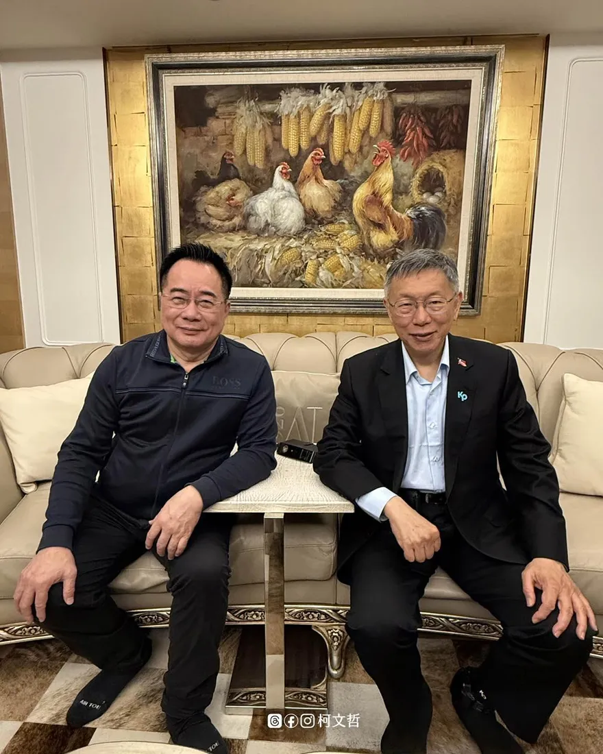 探監蔡正元！柯文哲曝他正在寫新書：自由受限但意志不會被消滅