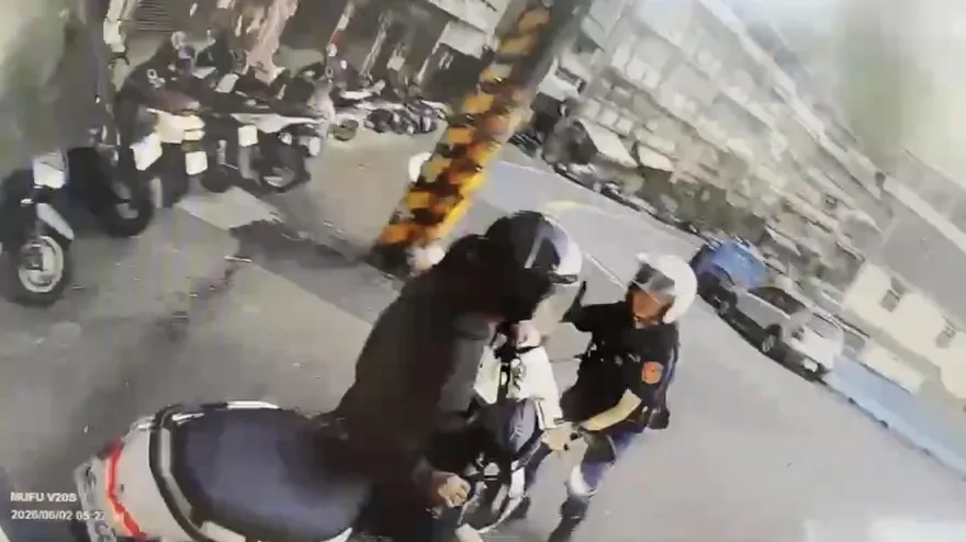 影/基隆喪屍騎士拒檢衝撞　女警負傷壓制逮人