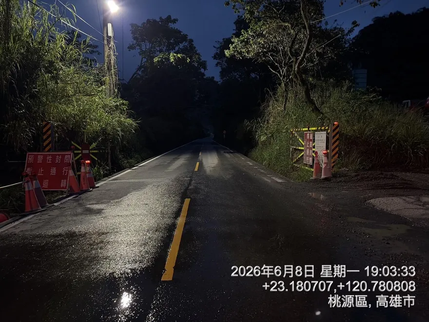 豪雨轟炸中南部！高雄「4路段」22時起預警性封閉