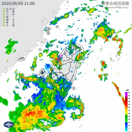 苗栗縣、臺中市發布大雷雨即時訊息　慎防雷擊及溪水暴漲