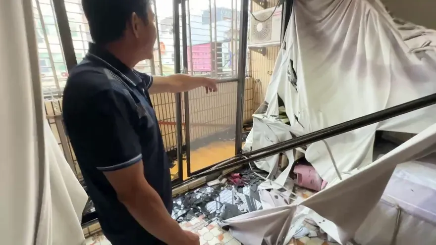 險遭玻璃穿身！新竹氣爆對面戶睡夢中靠「窗簾」擋死劫