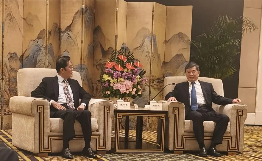 張榮恭拜會福建省委書記　盼海峽論壇推進兩岸和平