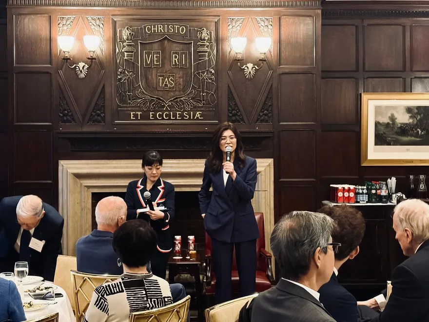 鄭麗文赴紐約「哈佛俱樂部」！盼台美攜手促進印太和平繁榮穩定