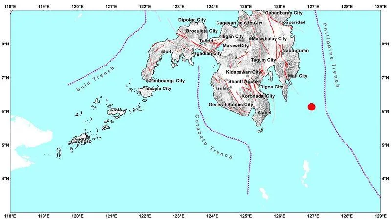 震源深破百公里！菲律賓外海規模6.2強震　暫無海嘯警報