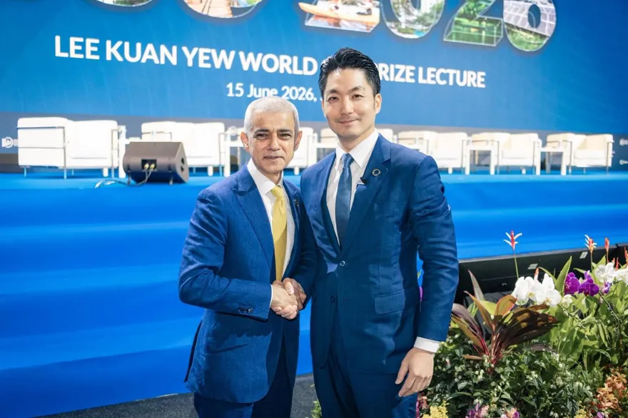 風光奪李光耀城市獎！蔣萬安同框倫敦市長一天3次　期盼台北見