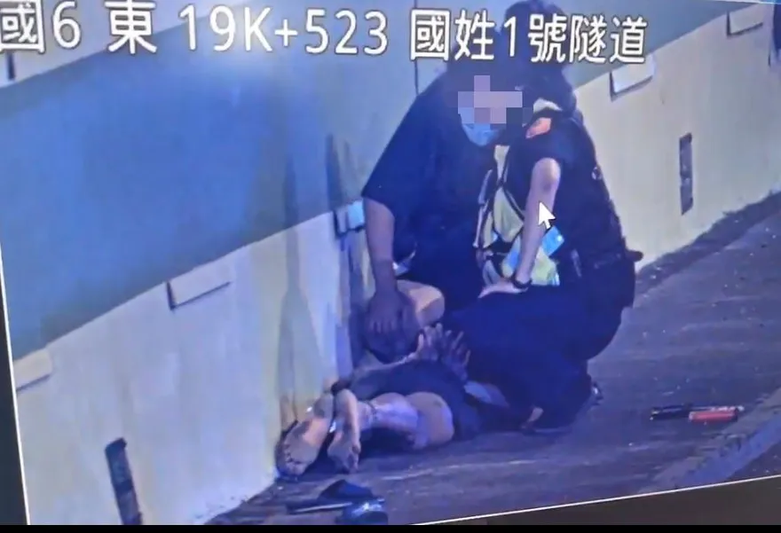 影/南投國6隧道攔截贓車！越籍失聯移工當場遭逮送辦