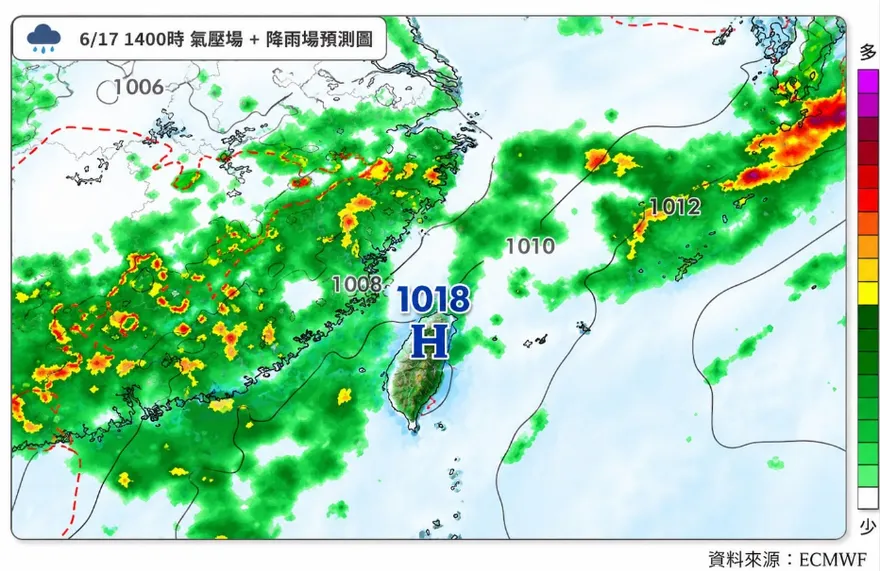 西北雨再發威！午後雷雨旺盛　專家揭下午降雨熱區