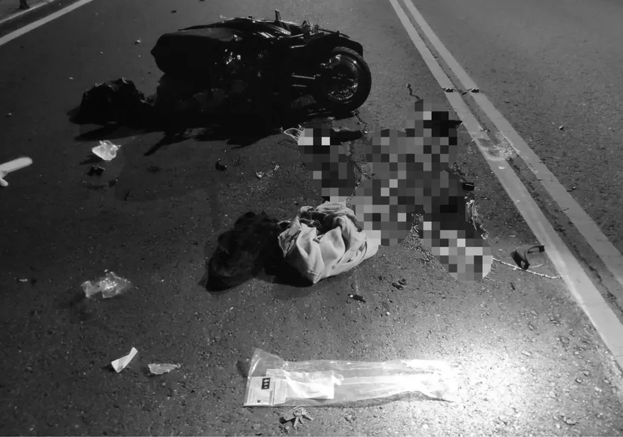 仰德大道「機車對折」驚悚車禍！男大生遭撞慘死血泊