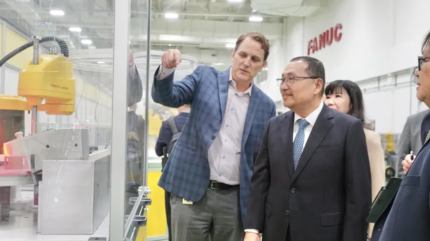 侯友宜訪美也衝了！拜會全球工業自動化大廠　布局新北智慧製造產業