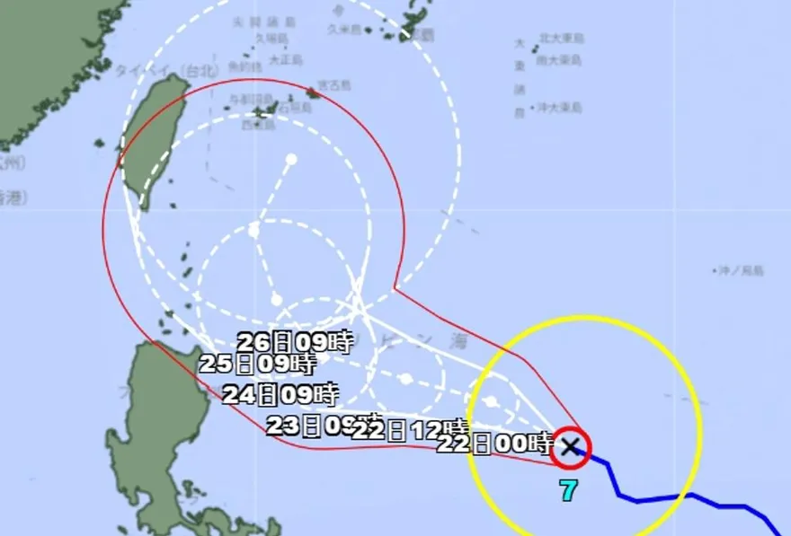 半個台灣全納暴風圈！日氣象廳預警：行進變慢恐「拖台」風雨
