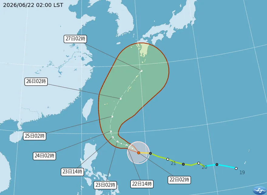 中颱米克拉「明起北轉」！外圍環流雨彈連2天掃台