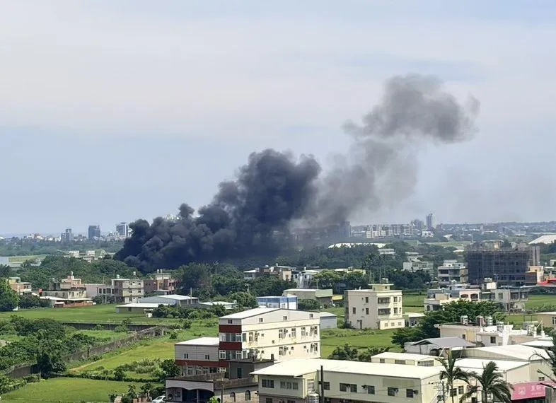 影/新竹空軍基地「油庫爆炸火警」最新！2軍人1廠商受傷