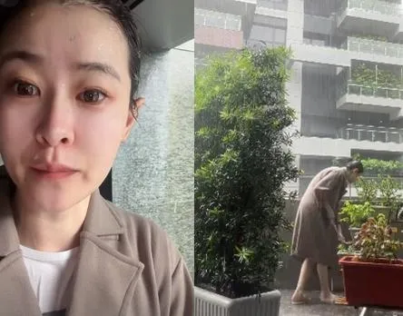 豪雨狂炸雙北！宋哥新家15坪大露台慘淹　絕望掃水畫面曝光