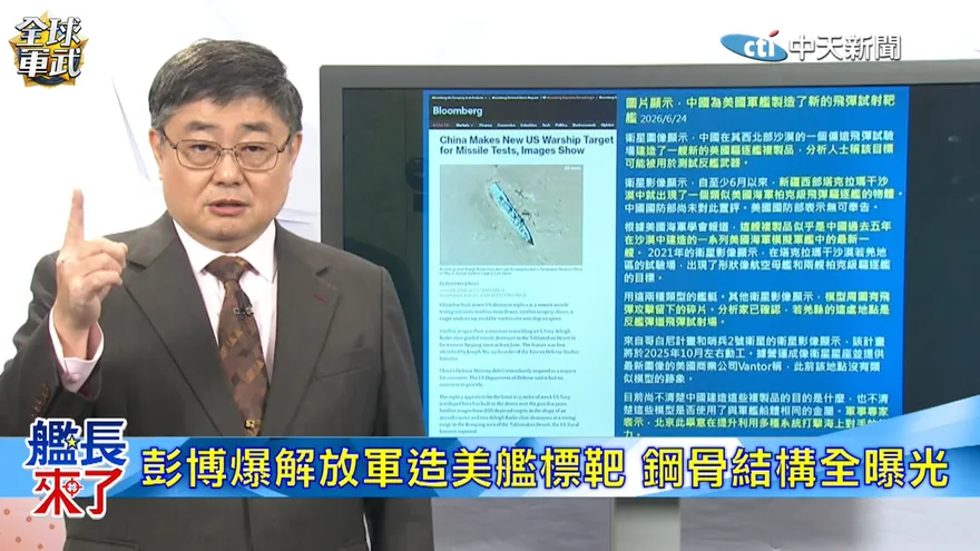 呂禮詩解讀解放軍沙漠造艦 1:1美軍航母標靶細節全曝光