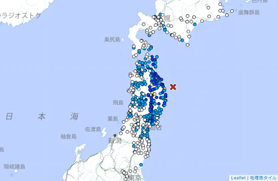 日本岩手近海發生規模6.0地震　青森、岩手最大震度4級