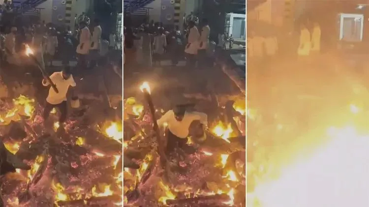 新婚一年天人永隔！印度男過火儀式「提油摔倒」爆燃亡