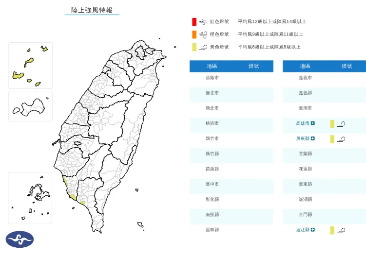 起風啦！3縣市發陸上強風特報、外出注意