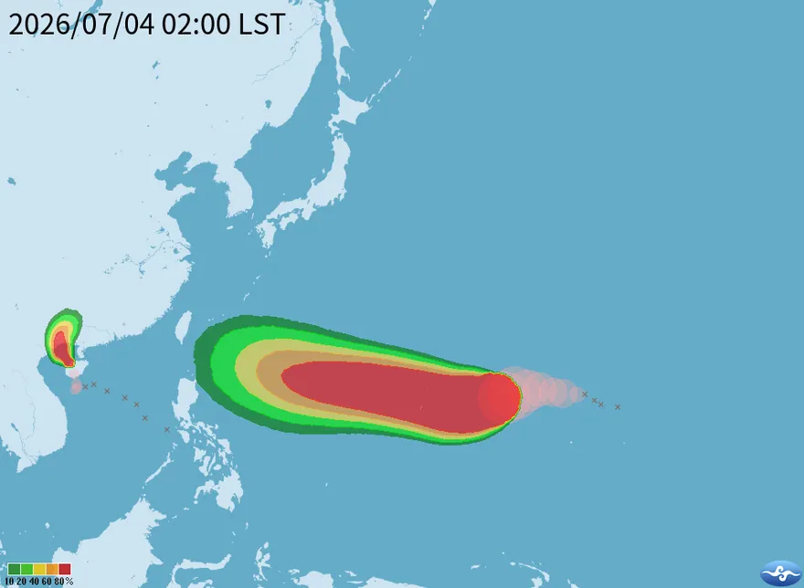 不排除登陸！強颱巴威2路徑曝　吳聖宇：風雨可能長達3天