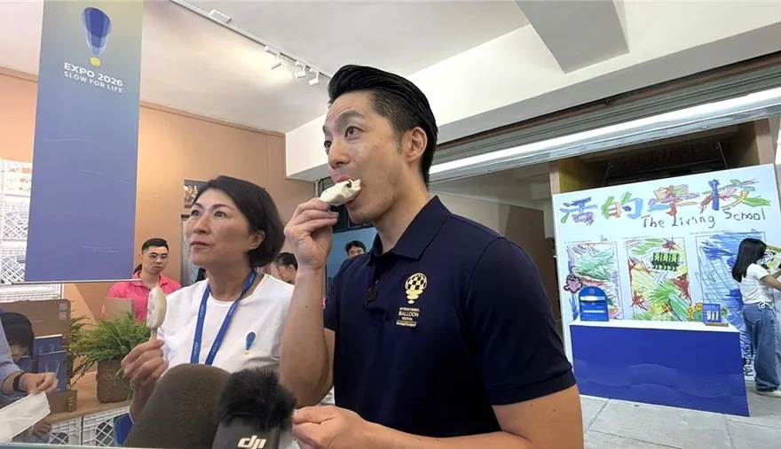 合體饒慶鈴搭熱氣球！蔣萬安狂讚釋迦冰棒、預購兩千箱
