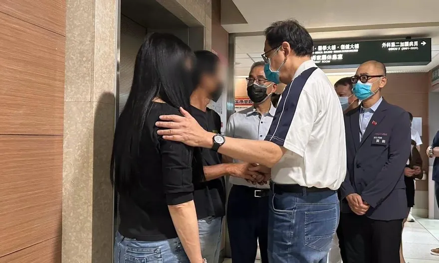 中壢員警頭部中槍送醫　張善政探視承諾協助後續照顧