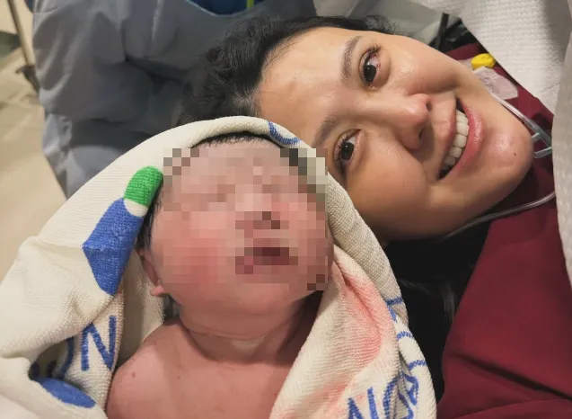 恭喜！台劇女神張晏塵平安產女　甜曬一家三口報喜