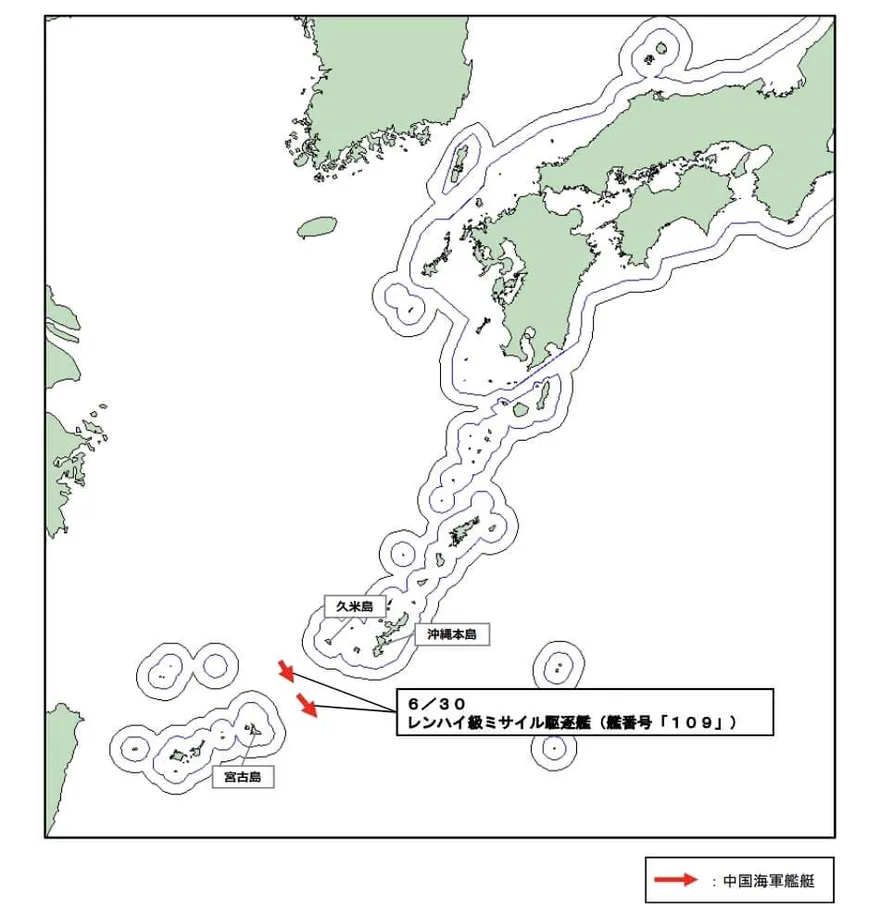 一週穿越日本4要道！外媒曝陸7艘軍艦部署西太平洋