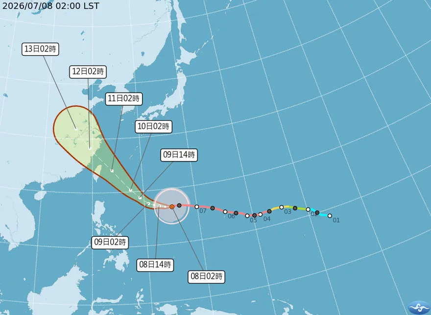 「風王」巴威進逼！中部以北防致災雨彈　最快明發海陸警