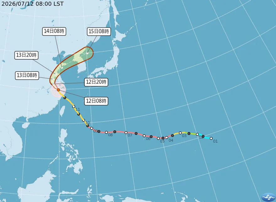巴威海警08:30解除　氣象署：減弱為輕颱遠離台灣