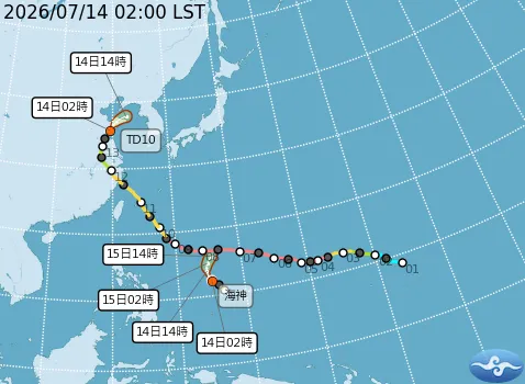 海神颱風最新路徑出爐！吳德榮曝「壽命很短」關鍵