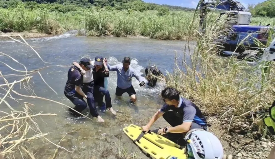 苗栗失智翁迷途受困河床　警消出動空拍機尋獲搶救