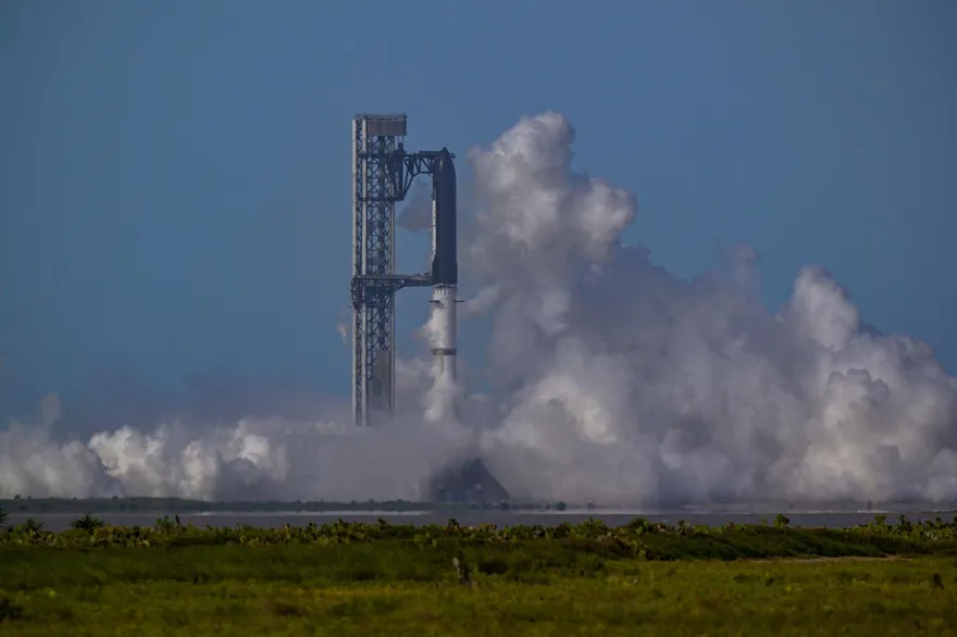 星艦發射倒數3秒「引擎異常」喊卡　SpaceX緊急中止測試飛行