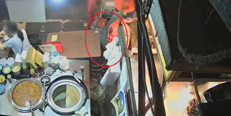 廟東夜市亂鬥真相！監視器畫面來了　蒜肉飯老闆：無越界