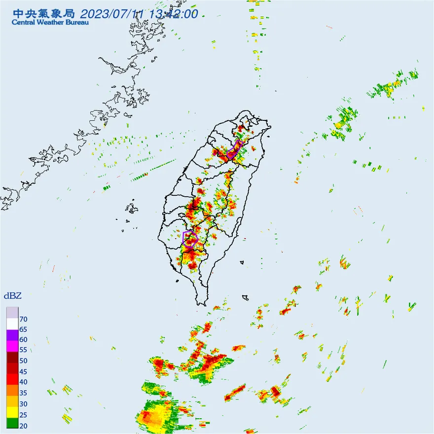 快訊/國家級警報！大雨開轟5縣市　雷雨「示警區域」在這