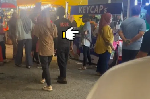 影/逛夜市見妹子行為詭異「狂比540手勢」　機警路人一秒看懂挺身救援