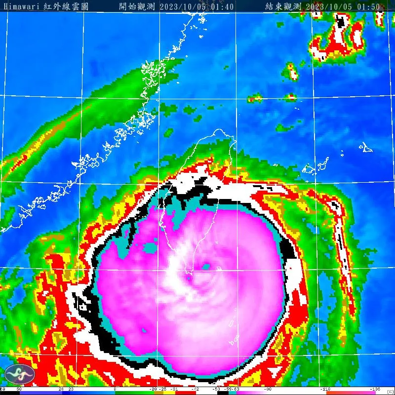 快訊/中颱小犬核心將撲台！氣象署發布國家級強風告警