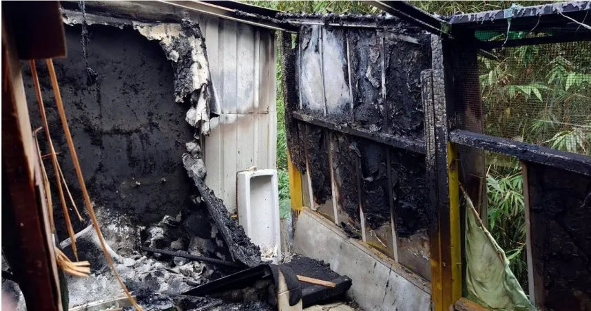 桃園復興深夜停電！孩子「點蠟燭上廁所」燒起來　一家8口奔逃