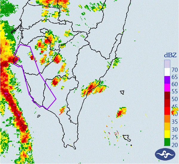 快訊/「3縣市」雨彈開轟！估持續1小時　慎防9級以上強陣風、淹水