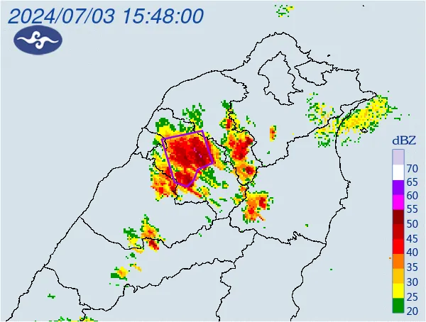快訊/雨彈北漂了！「4縣市」國家警報同步響起　大雷雨轟炸新竹山區