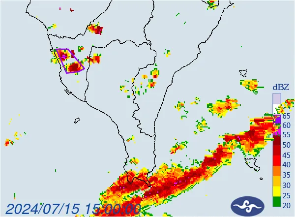 快訊/午後雨彈戰機往南移！大雷雨轟炸高雄市　慎防9級以上強陣風