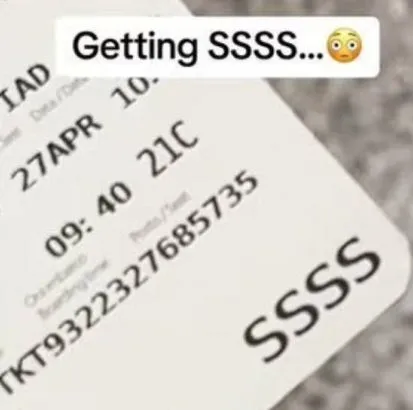 搭機時注意！登機證被印「SSSS」竟是「你被盯上」