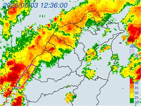 雨區移往中部！大雷雨開炸2縣市　持續1小時