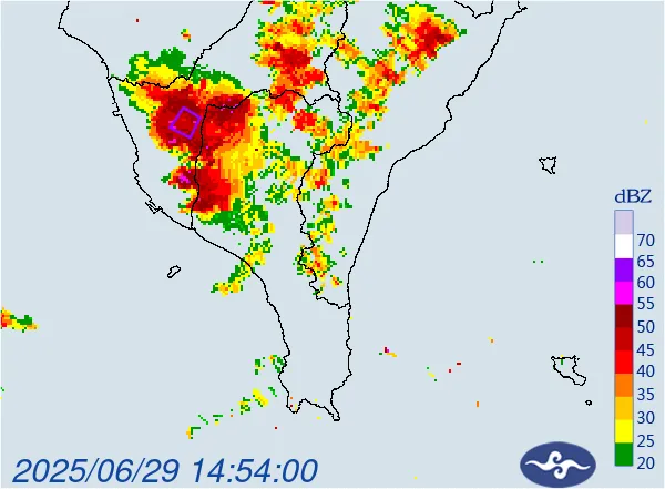國家警報響起！　高雄、嘉義大雷雨轟炸　警戒範圍曝光