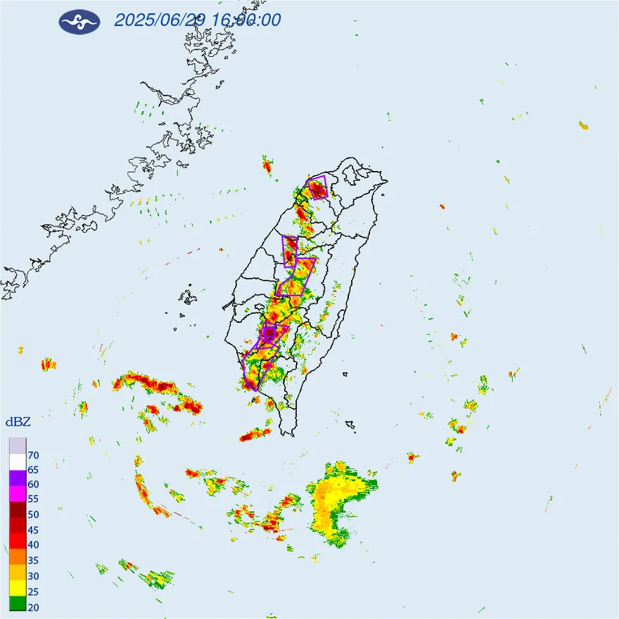 雷雨北上！8縣市收假接雨彈　中崙4號橋時雨量達警戒