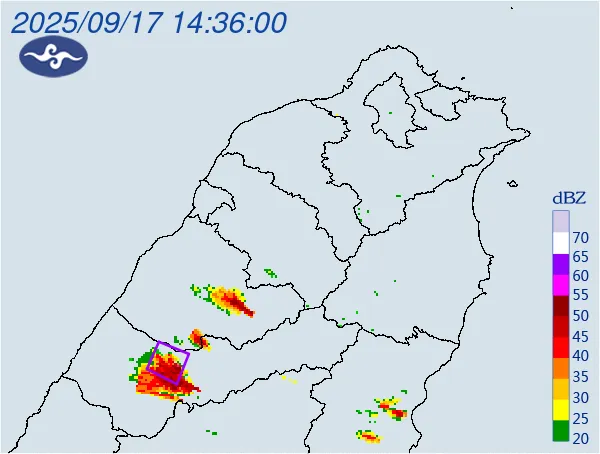 午後雷雨殺到！台中4地防冰雹、9級強陣風　雨灌1小時