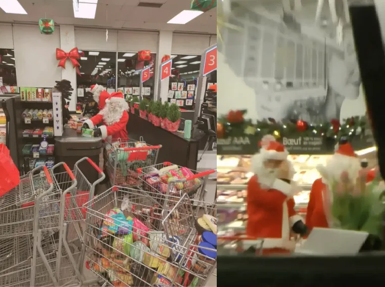 影/劫富濟貧？耶誕老人集團洗劫加超市　自稱「羅賓漢」網力挺