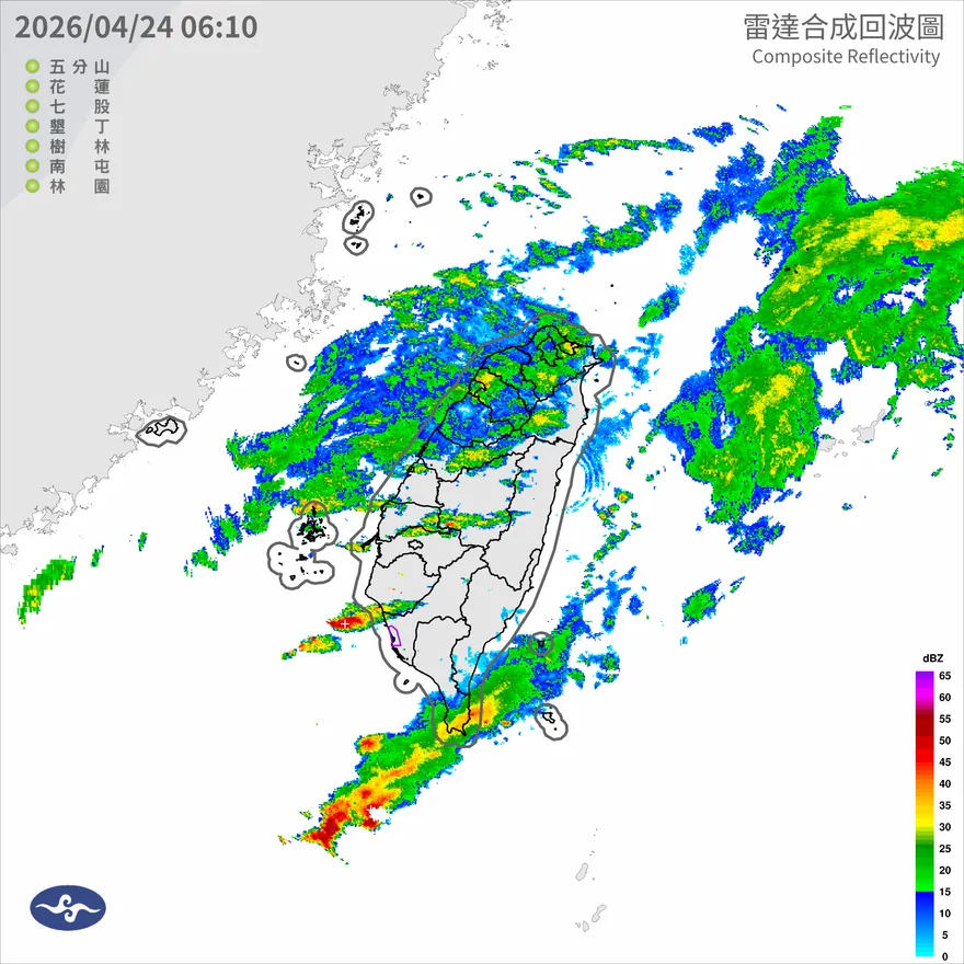 今鋒面雨彈擴大！大雷雨轟高雄市　放晴等4/26